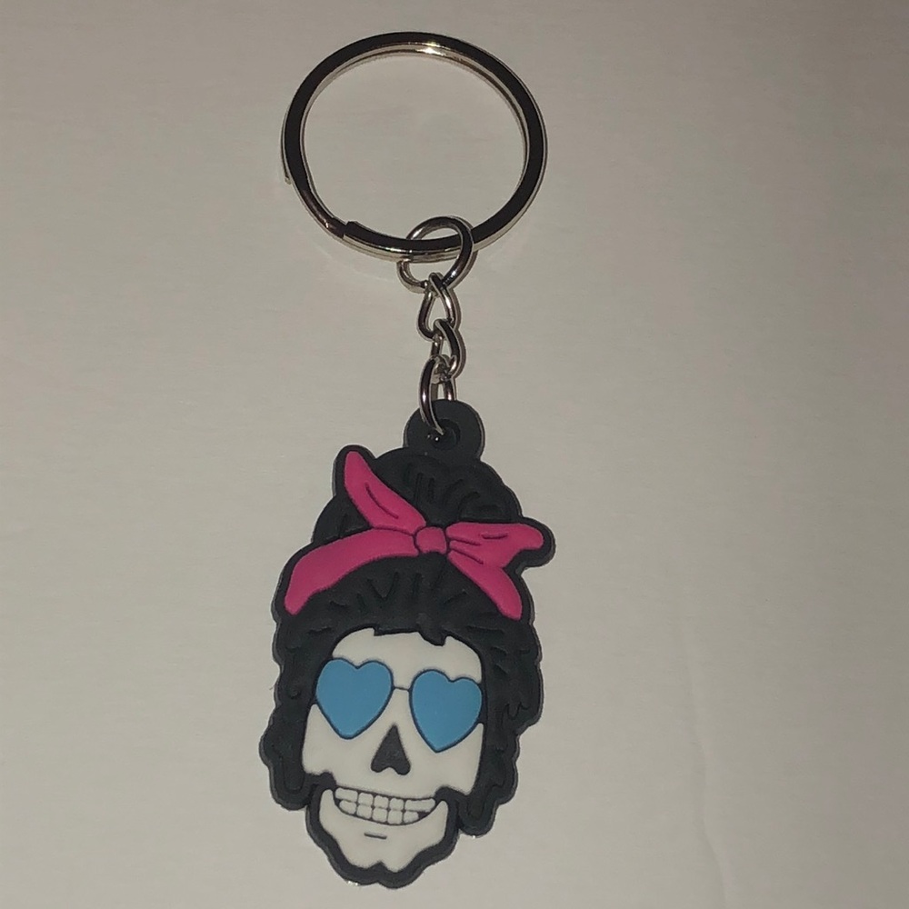New_ Keychain_ Sugar Skull PinUp